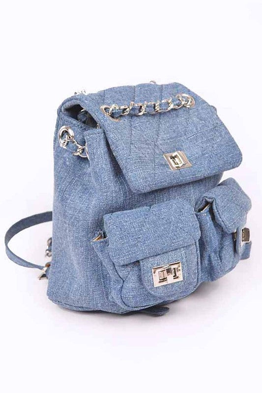 Denim Fashion Backpack