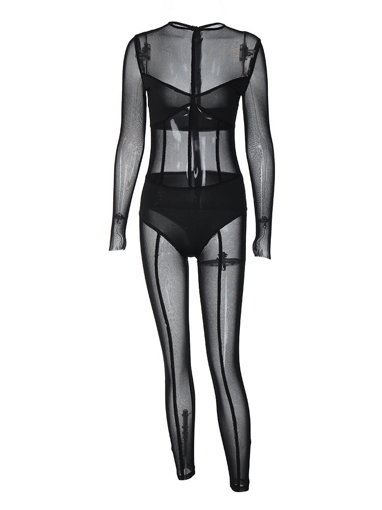 Fashionable New Women's Clothing See-through Jumpsuit