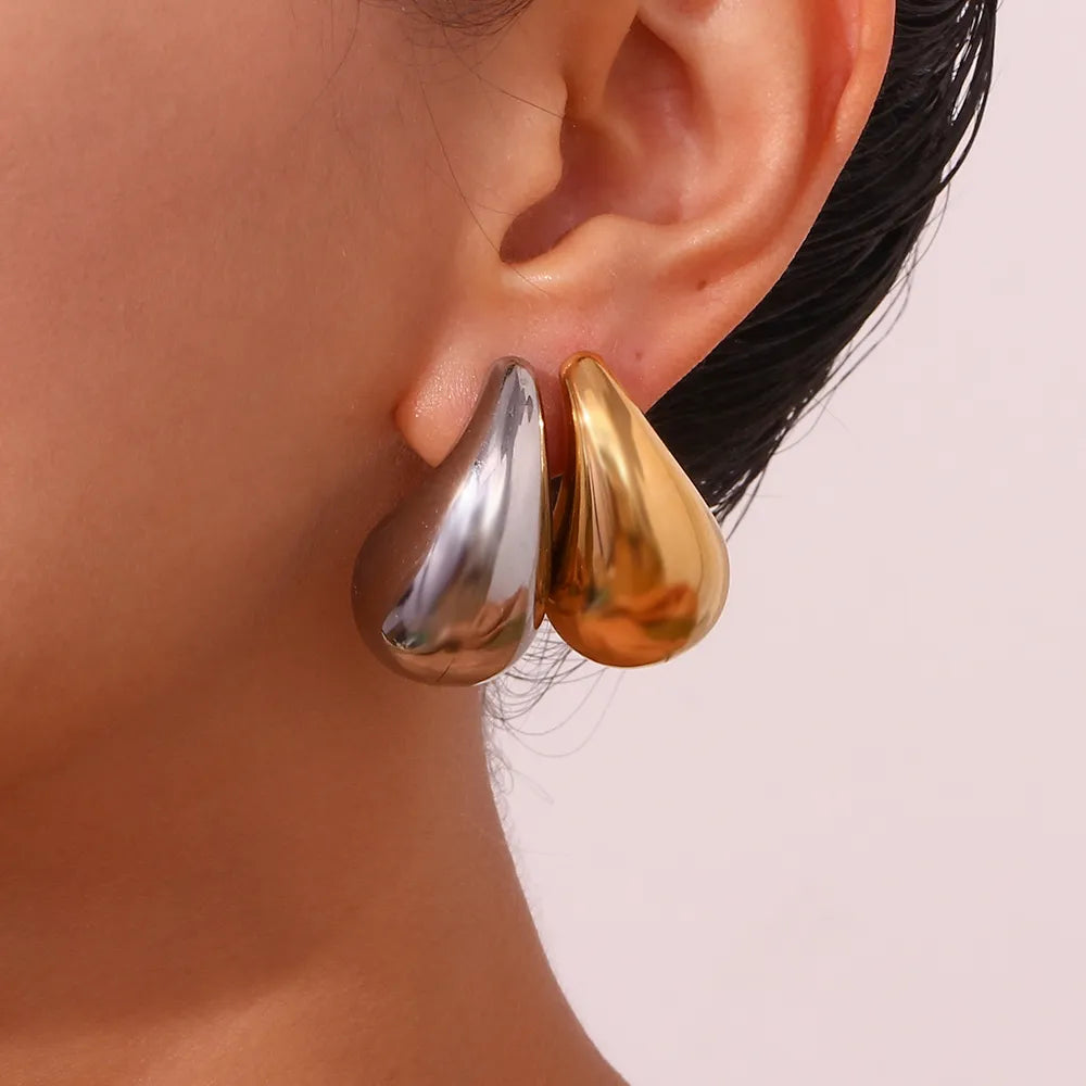 Gia drop earrings 18k Gold Plated Ear Studs